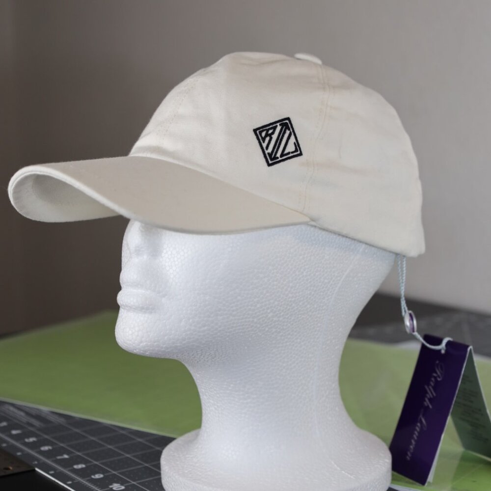 RALPH LAUREN 'PURPLE LABEL'  MONOGRAM CANVAS BALL CAP